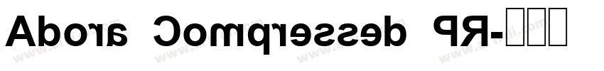 Adora Compressed PR字体转换